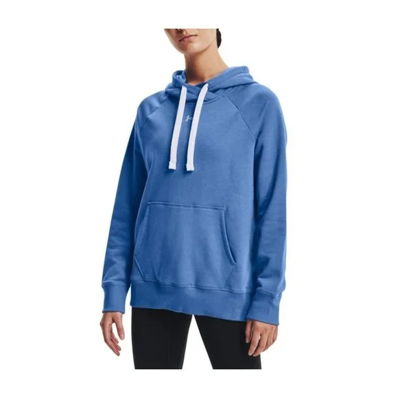 Under Armour Hoodie Thermal Fleece Womens Plus Size 2X Warm Up Blue Sweatshirt - Picture 2 of 3